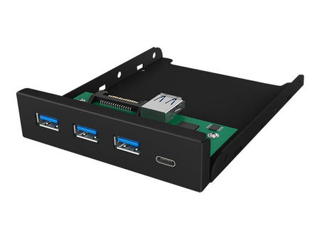 ICY BOX IB-HUB1418-i3 4-portowy Hub 3x USB 3.0 1x USB Type-C wewnętrzny 3.5inch