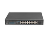 Przełącznik Switch 16X100MB POE+/2XCombo niezarządzalny rack 19 cali Gigabit Ethernet 150W