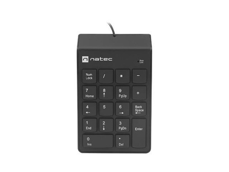 Klawiatura Natec Goby 2 numeryczna USB 18 klawiszy czarna