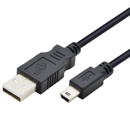 Kabel USB - Mini USB 1m. czarny