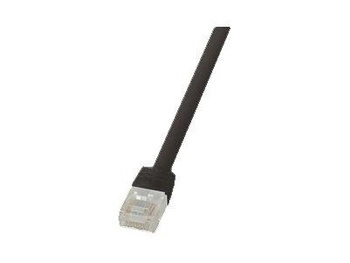 LOGILINK CF2013U LOGILINK - Patchcord Cat.6 U/UTP, dł. 0.25m, płaski SlimLine, czarny