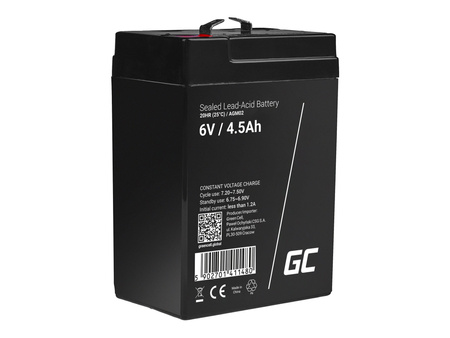 GREEN CELL Battery AGM 6V4.5AH
