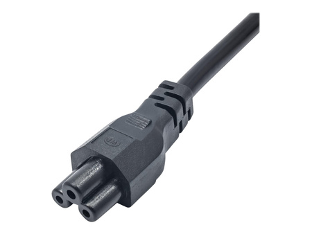AKYGA Kabel zasilający do notebooka AK-NB-08A koniczynka IEC C5 CEE 7/7 250V/50Hz 1m