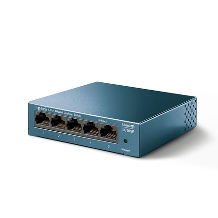 TPLINK LS105G TP-Link LS105G LiteWave 5-Port Gigabit Desktop Switch, 5 Gigabit RJ45 Ports