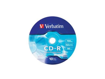 Płyty CD-R Verbatim 700MB Extra Protection Wrap (10 Spindel)
