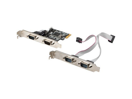 Karta Lanberg PCI Express -> COM 9Pin x4 + śledzie low profile