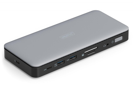 Stacja dokująca USB-C 11 portowa, max. 4K/60Hz z HDR, HDMI, DP, max. 3 monitory (MST), USB-C 3.2 Gen2, Gigabit Ethernet, SD/Micro SD, DC 150W