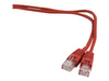 GEMBIRD patchcord RJ45 osłonka zalewana kat 5e UTP 0.5m czerwony
