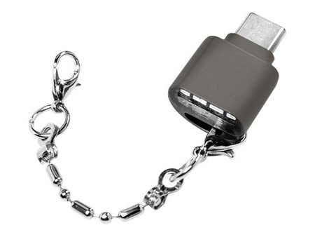 LOGILINK CR0039 LOGILINK - Czytnik kart USB-C na microSD jako breloczek do kluczy