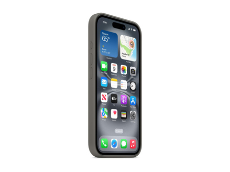 APPLE iPhone 16 Silicone Case with MagSafe - Stone Gray