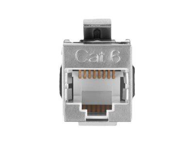 LANBERG feed-thru keystone connector RJ45->RJ45 FTP cat.5e 90