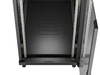 Szafa instalacyjna rack stojąca 19" 22U 600x1200 czarna drzwi przeszklone (flat pack)