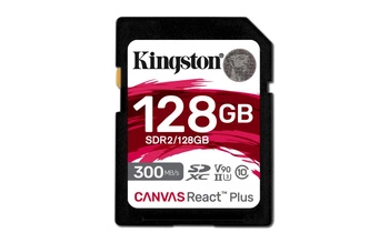 128GB SDXC REACT PLUS HS-II/300R/260W U3 V90 FULL HD/4K/8K