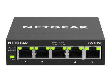 NETGEAR GS305E-100PES Netgear 5PT GIGE SMART MANAGED PLUS SOHO SWITCH (GS305E)