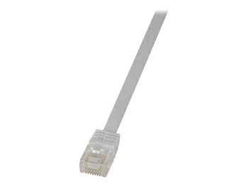 LOGILINK CF2011U LOGILINK Płaski Patch cord U/UTP kat.6, biały 0,25m