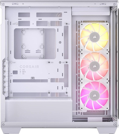iCUE LINK 3500X RGB Tempered Glass Mid-Tower, White