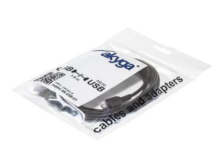 AKYGA Kabel USB AK-USB-01 USB A m / micro USB B m ver. 2.0 1.8m