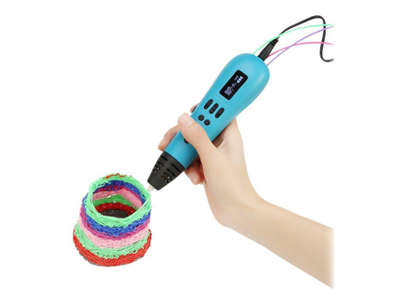 GEMBIRD 3DP-PEND3C-01 Gembird Długopis do druku 3D, 3D pen wielofilamentowy, ABS/PLA filament, niebies