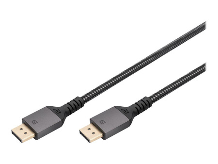 DIGITUS Kabel połączeniowy PREMIUM DisplayPort 8K60Hz UHD DP/DP M/M czarny 3m
