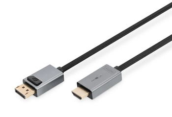 Kabel adapter DIGITUS PREMIUM DisplayPort - HDMI 4K 30Hz DP/HDMI M/M 3m