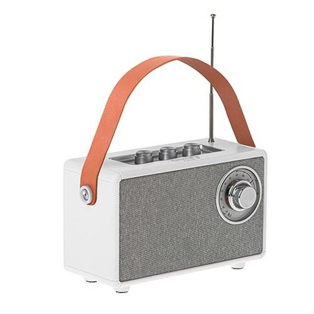 Głośnik Bluetooth CR1902 FM USB-C biały