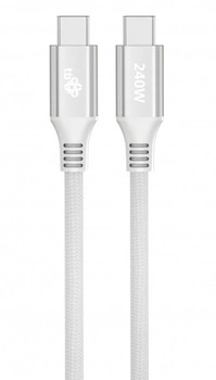 Kabel USB C - USB C 1m 240W biały