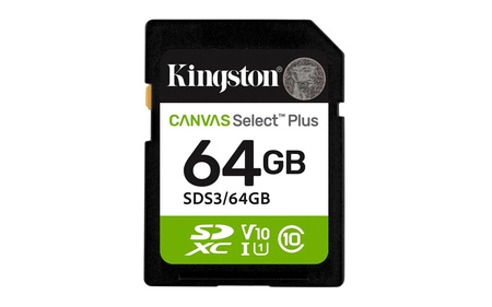 Karta pamięci SD 64GB Canvas Select Plus Gen3 100MB/s