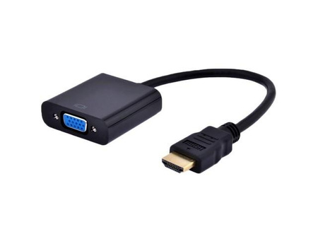 Adapter HDMI-A(M)->VGA(F) na kablu 