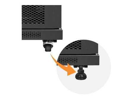 QOLTEC 54518 Szafa RACK 19cali / 15U / 600 x 600 x 855 / Stalowa obudowa