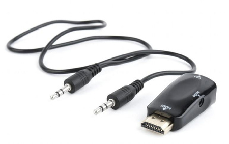 Adapter HDMI-A(M)->VGA(F)+Audio 