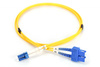Patch cord światłowodowy FO LC/SC, duplex, SM 9/125, OS2, LSOH, 1m, żółty