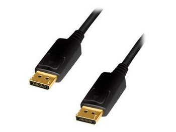 LOGILINK CDA0103 Kabel DisplayPort DP/M do DP/M 4K/60 Hz aluminium czarny/szary 5m