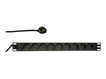 LOGILINK PDU9C03 LOGILINK- Listwa zasilająca: zabezpieczająca 9 gniazd 250VAC 16A 2m