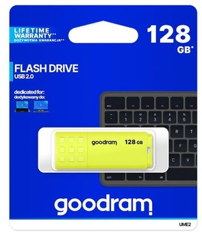 Pendrive GOODRAM UME2 128GB USB 2.0 Yellow