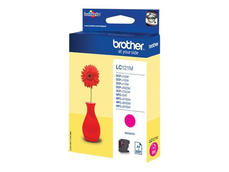 BROTHER LC121M Tusz Brother LC121M magenta 300str DCP-J552DW / MFC-J470DW