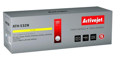 Activejet ATH-532N Toner (zamiennik HP 304A CC532A, Canon CRG-718Y; Supreme; 3200 stron; żółty)