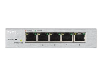 ZYXEL GS1200-5-EU0101F Zyxel GS1200-5, 5-port GbE Web Smart metal Switch, fanless