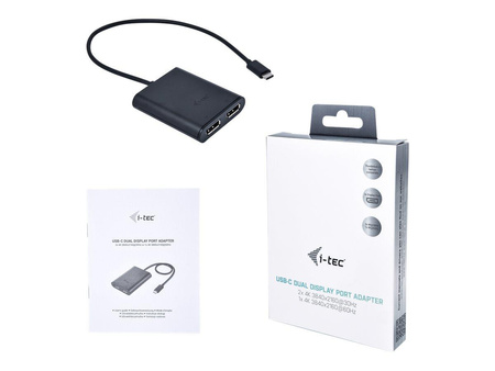 ITEC C31DUAL4KDP i-tec USB-C dual Display Port Video Adapter 2x DP 4K kompatybilny z Thunderbolt3
