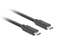 Kabel USB-C M/M 3.1 gen 2 1.8M 10GB/S PD100W czarny