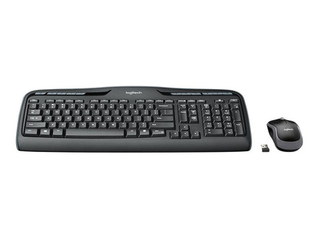 LOGITECH Wireless Combo MK330 Keyboard and mouse set wireless 2.4 GHz International black (US)