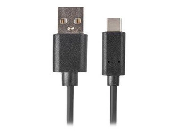 LANBERG CA-USBO-10CU-0005-BK Lanberg Kabel USB-C(M)->A(M) 2.0 0.5M Czarny