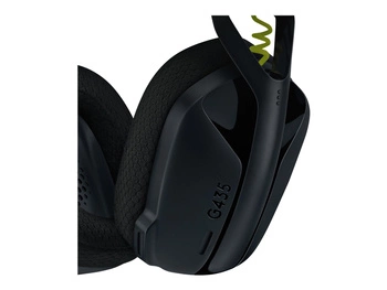 LOGITECH Lightspeed G435 Headset full size Bluetooth / 2.4 GHz radio frequency wireless black Discord Certified