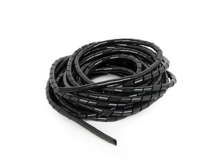 GEMBIRD CM-WR1210-01 Gembird organizer kabli - spirala czarna, szerokość-12mm, długość-10m