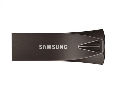 SAMSUNG BAR Plus USB Type-A 512GB 400 MB/s read 110 MB/s write USB 3.1 Flash Drive with Titan Gray with key ring (P)
