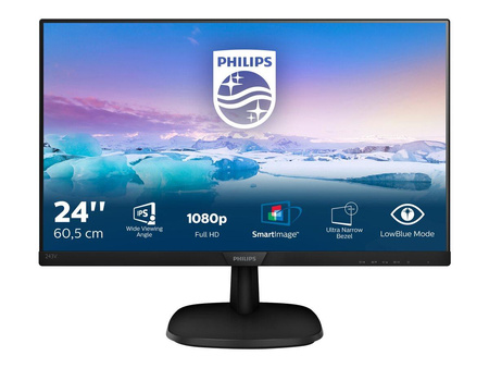 PHILIPS 243V7QJABF/00 Monitor Philips 243V7QJABF/00 23.8 panel IPS D-Sub/HDMI/DP