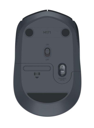 LOGITECH M171 Mouse right and left-handed wireless 2.4 GHz USB wireless receiver black