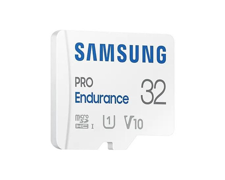 SAMSUNG PRO Endurance microSD 32GB UHS-I U1 Class10 R100/W30 up to 17520 hours incl SD Adapter 2022 (P)