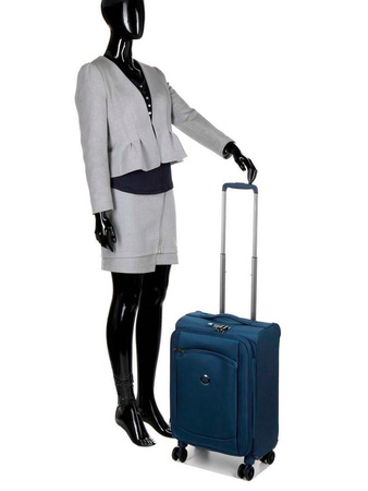 Delsey Walizka podwójne kółka 55cm JASNY NIEBIESKI