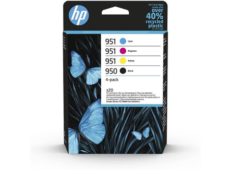 HP 950 BLACK / 951 CMY ORIGINAL/INK CARTRIDGE 4-PACK