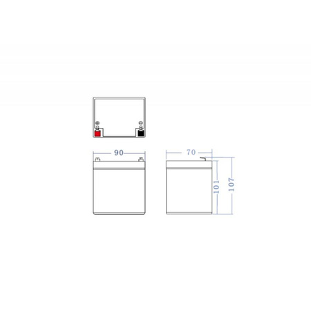 Akumulator AGM 12V 5Ah